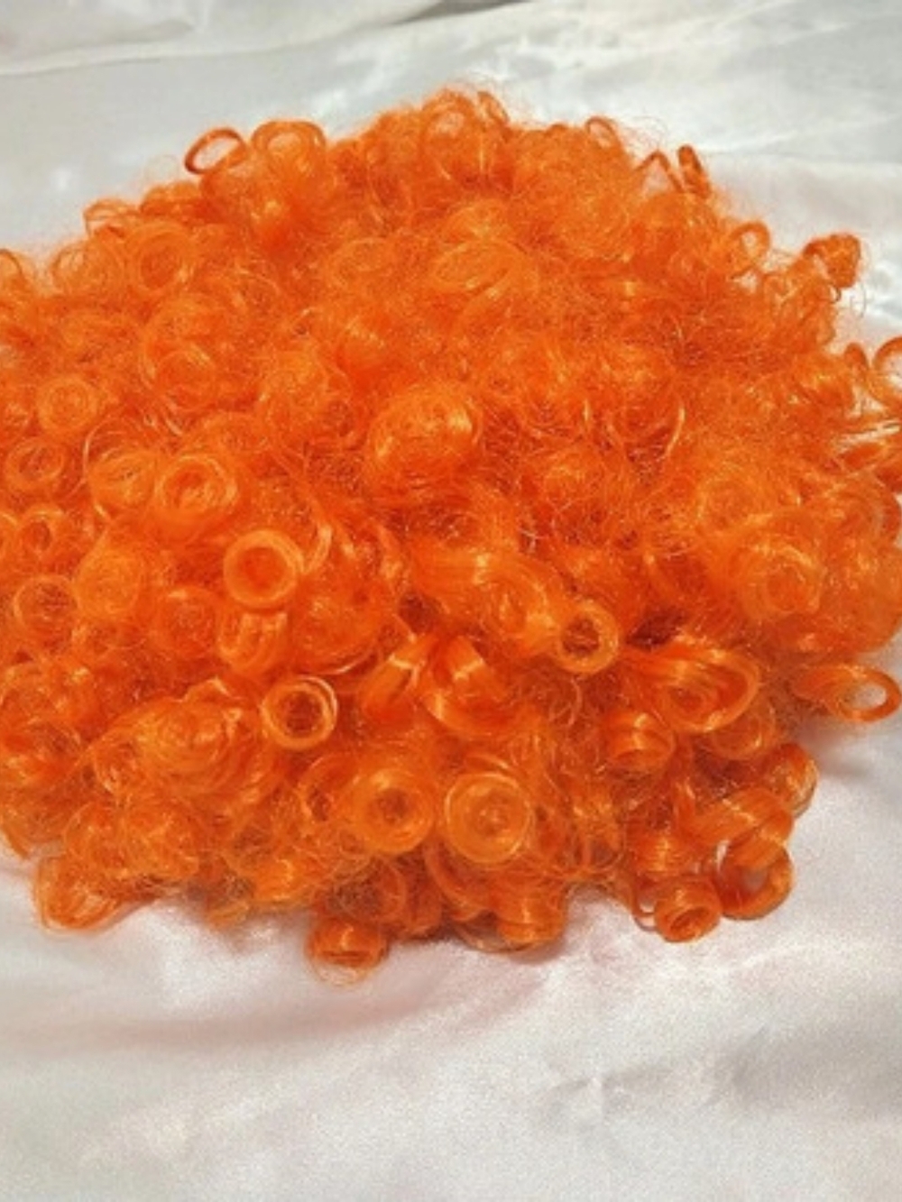Orange Curly Afro Wig